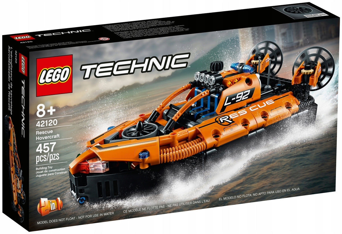 LEGO TECHNIC 42120 Rescue hovercraft 2in1 aircraft boat 457el
