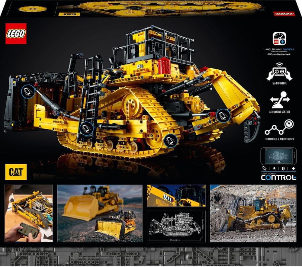 LEGO Technic 42131 CAT D11 Bulldozer controlled by application Product number 42131
