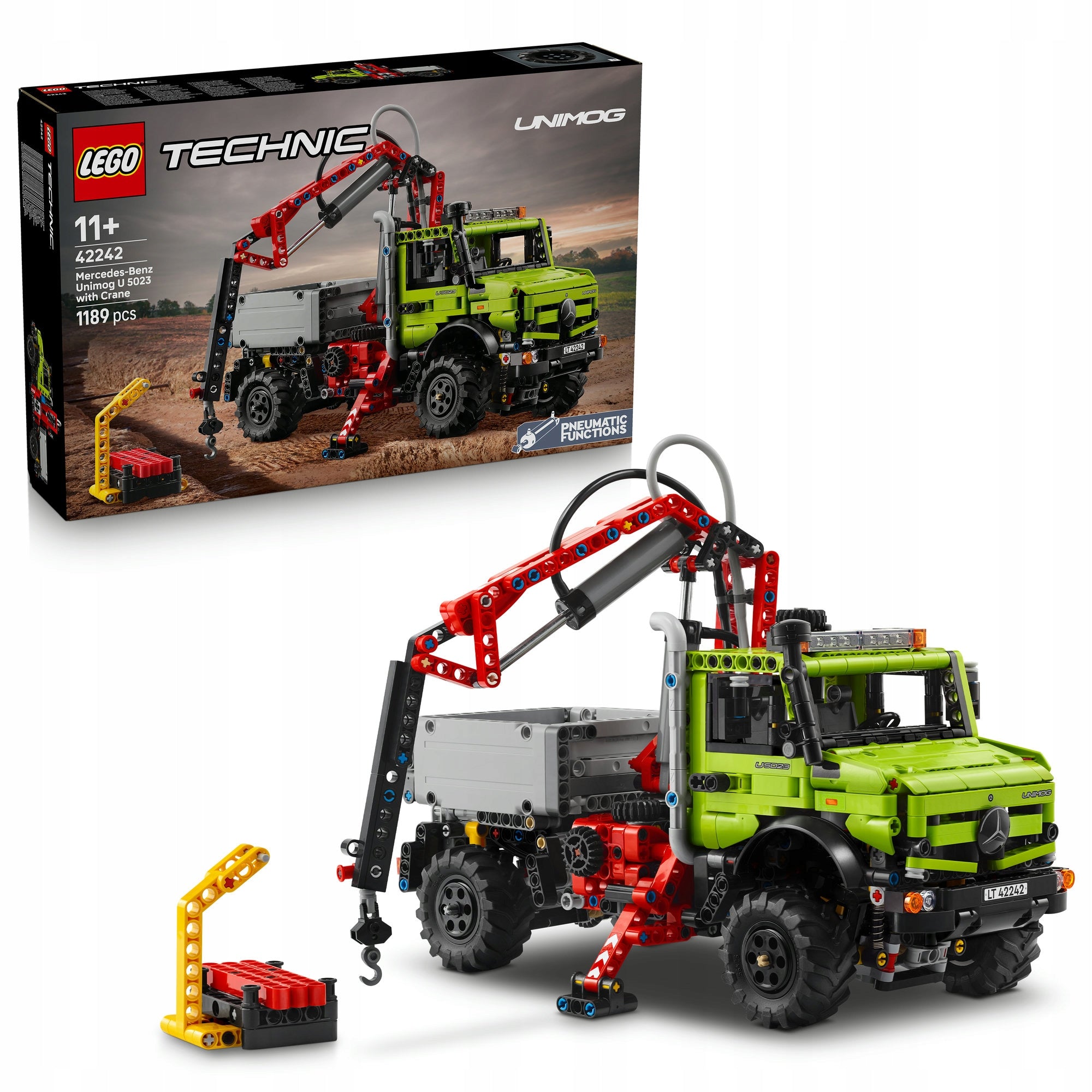 LEGO Technic 42242 Mercedes-Benz Unimog U 5023 with crane Product number 42242