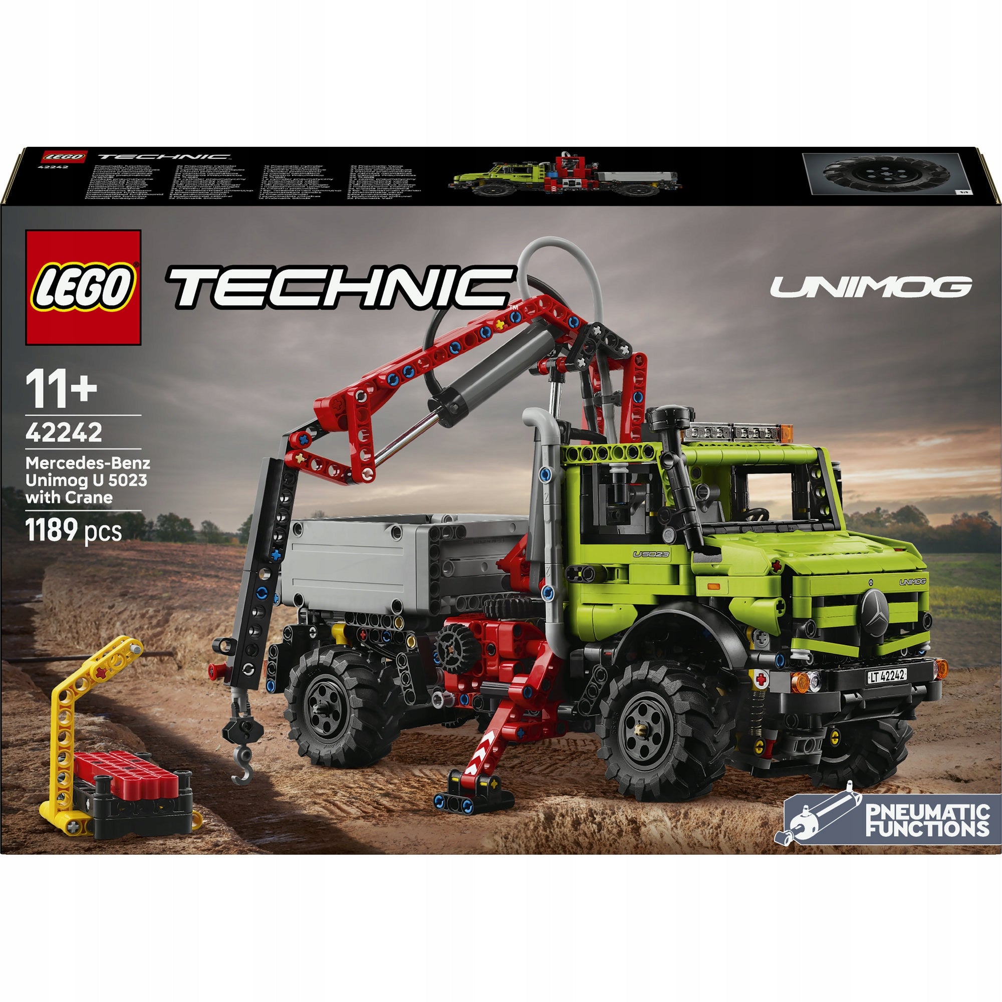 LEGO Technic 42242 Mercedes-Benz Unimog U 5023 with crane