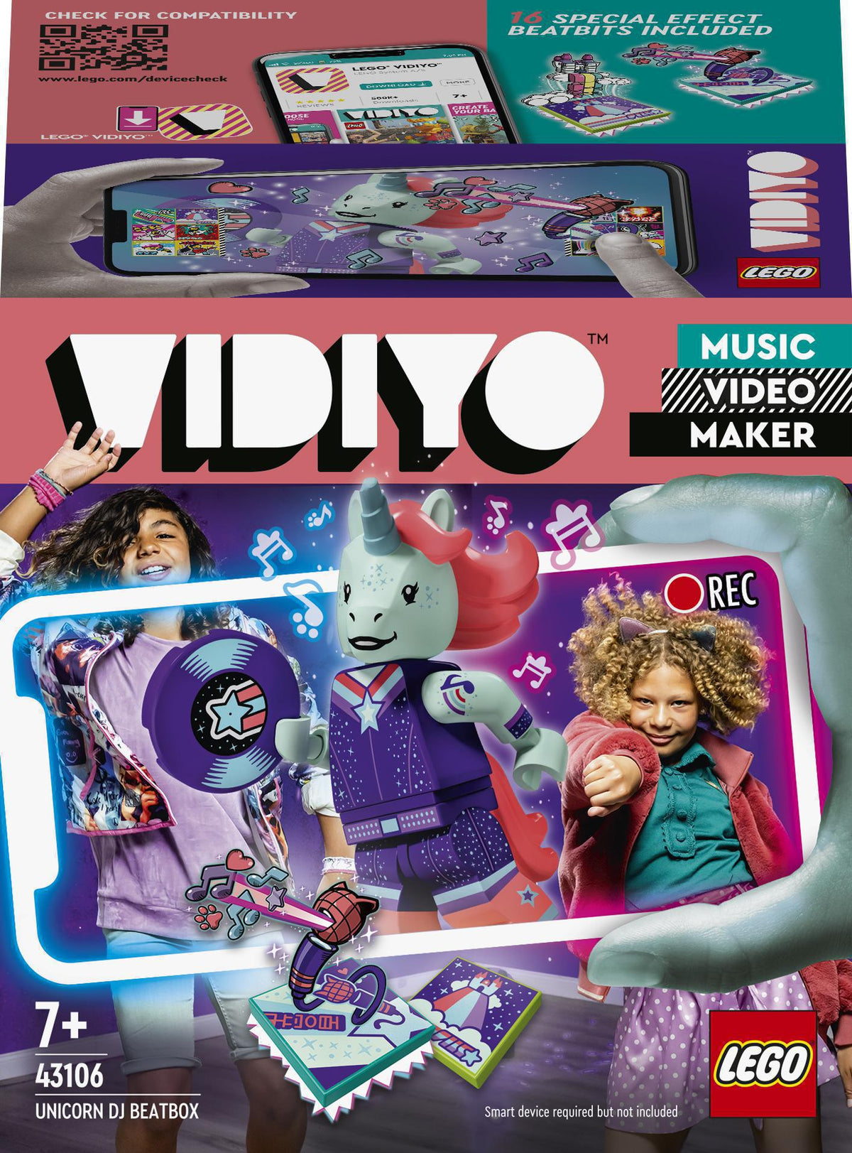 LEGO VIDIYO 43106 Unicorn DJ BeatBox Packaging status original