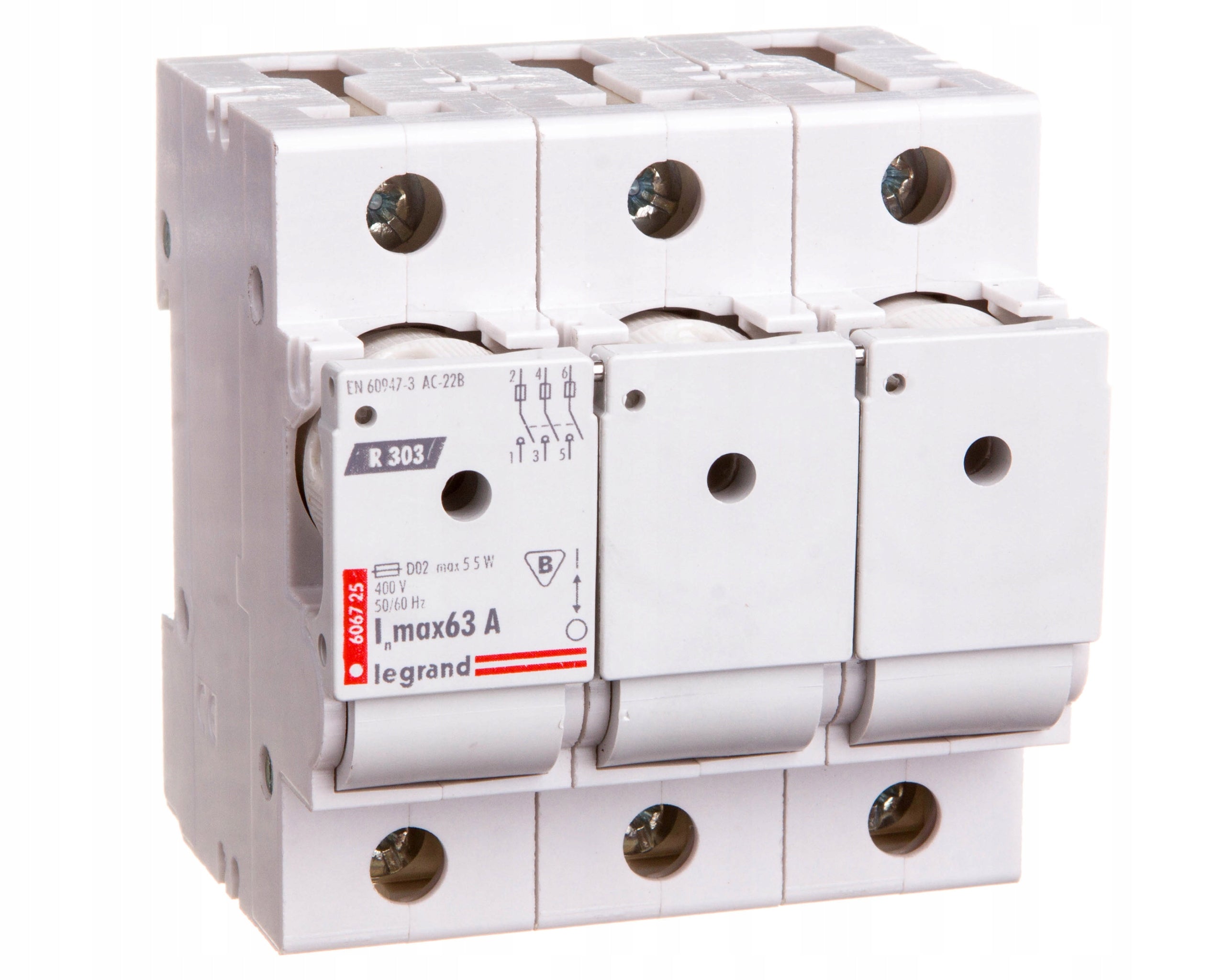 Sicherungsschalter LE-606725 Dreiphasig 63 A D02 