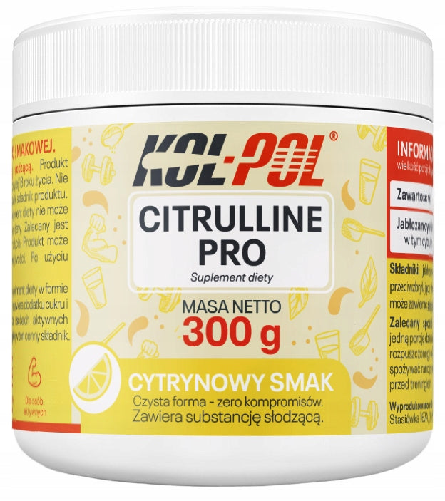 LEMON CITRULLINE 300g Citrulline Malate Citrulline Pro+ quality Kol-Pol
