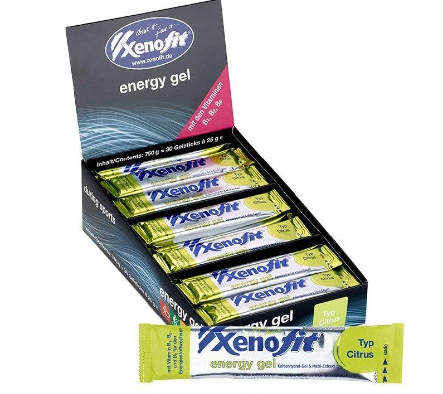 LEMON ENERGY GEL XENOFIT 25G CARBOHYDRATES VITAMIN B1 B2 B6 Expiration date not specified