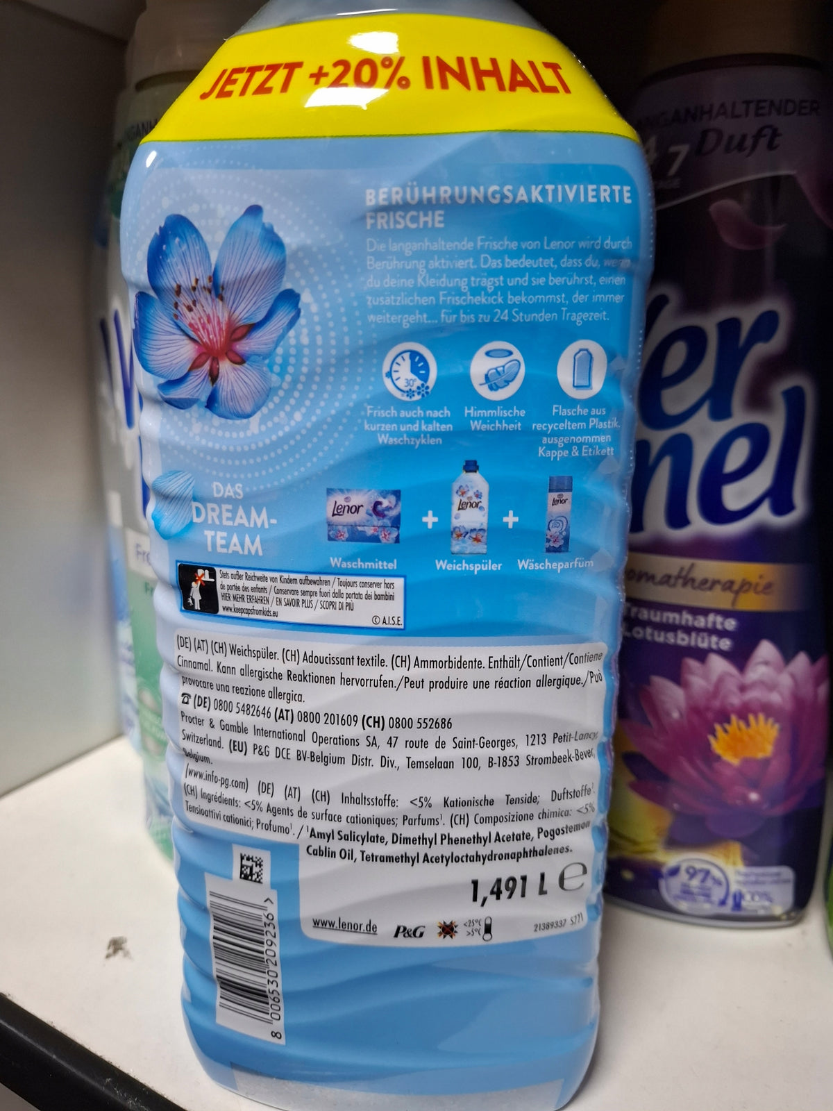 LENOR BLUE APRILFRISCH 1,491 L 71 RINSES Packaging status original
