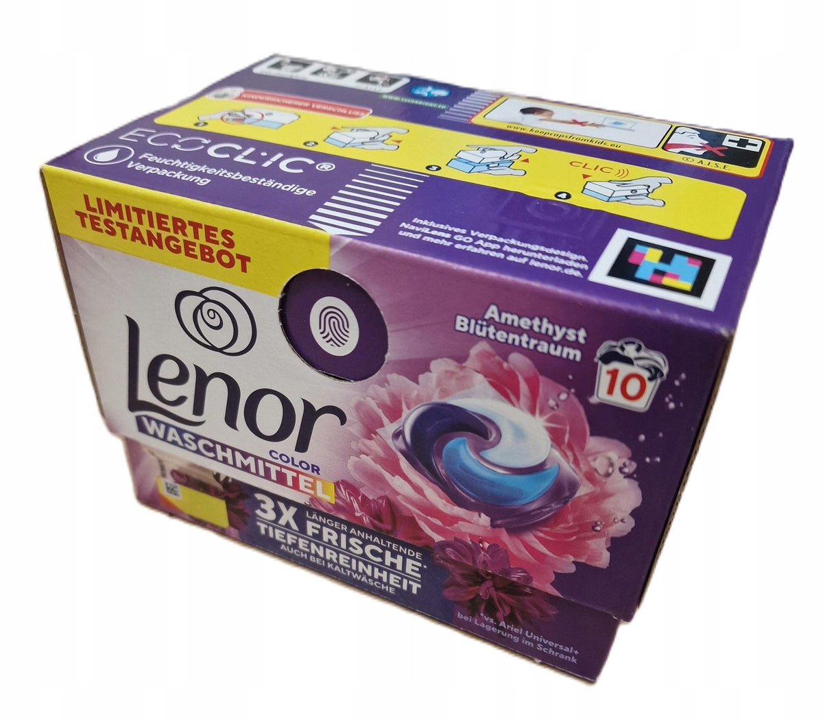 LENOR COLOR AMETHYST BLUTENTRAUM WASHING CAPSULES 30 WASHES