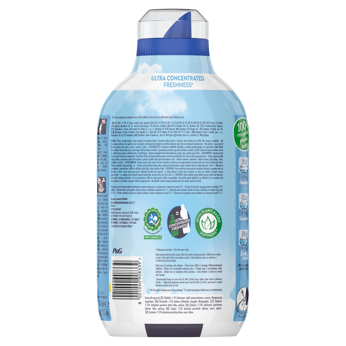 LENOR Fresh Air Effect Rinse Liquid 55pr Brand Fairy