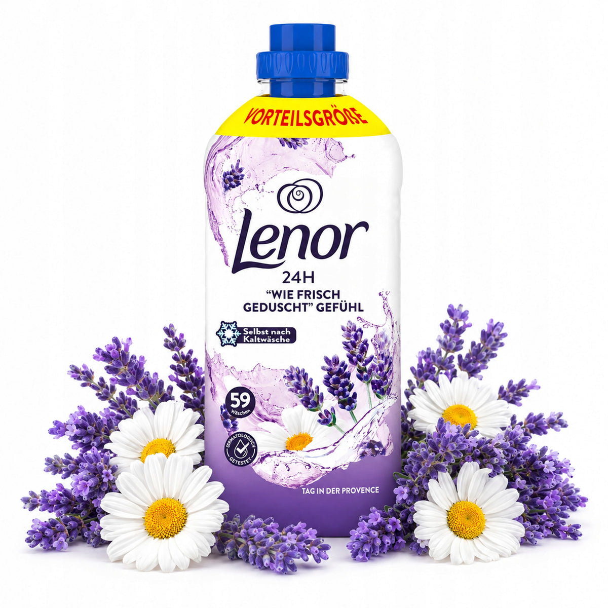 LENOR Oil Rinsing Liquid Tag In Der PROVENCE 2 x 1,239L 59 Washes Capacity 2.478 l