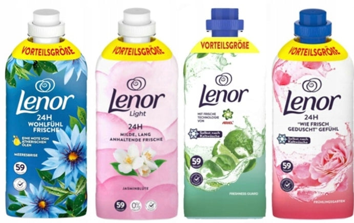 LENOR PERFUME Rinsing liquid 1.23L (1239ml ) set of 4 DE German Manufacturer code 5902668921138