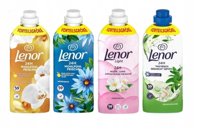 LENOR PERFUME Rinsing liquid 1.23L (1239ml ) set of 4 DE German Packaging status original