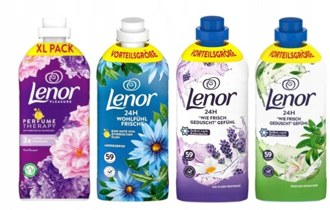 LENOR PERFUME Rinsing liquid 1.23L (1239ml ) set of 4 DE German
