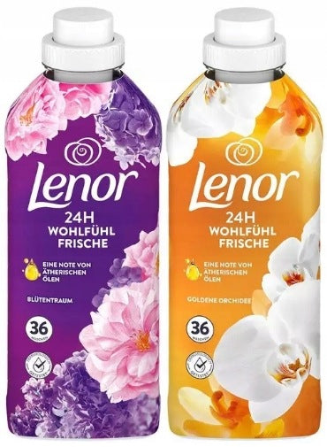 LENOR RINSE LIQUID GOLD Orchids Vanille & Blütentraum 2x 756ml