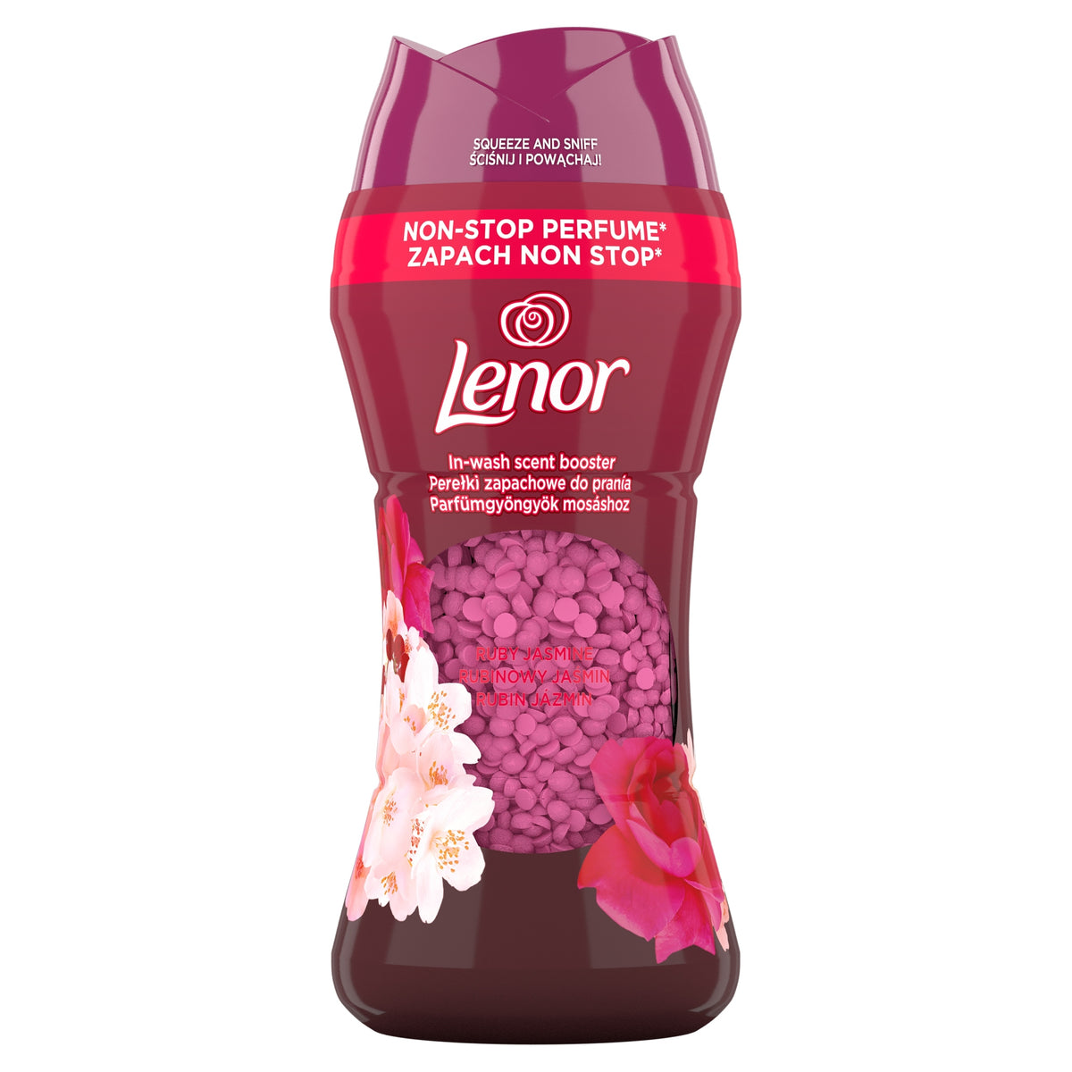 LENOR UNIVERSAL FRAGRANCE PEARLS FOR WASHING BEADS RUBY JASMIN ROSE 2x195g EAN (GTIN) 8700216708258