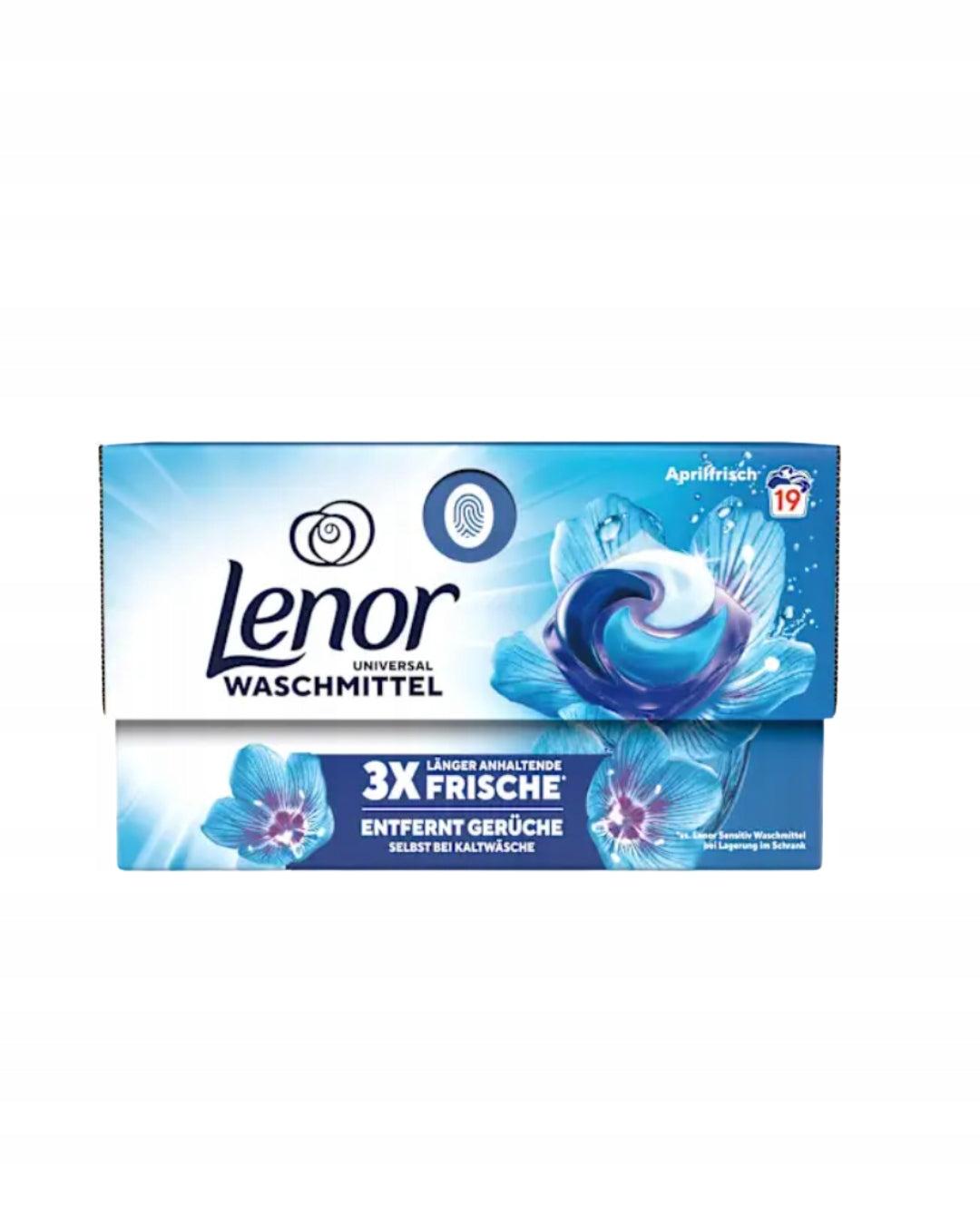 LENOR Universal Aprilfrisch PERFUMED WASHING CAPSULES 19 WASHES DE