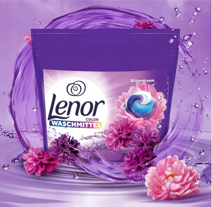 LENOR WASCHMITTEL COLOR AMETHYST WASHING CAPSULES 100 PIECES FROM GERMANY Packaging status original