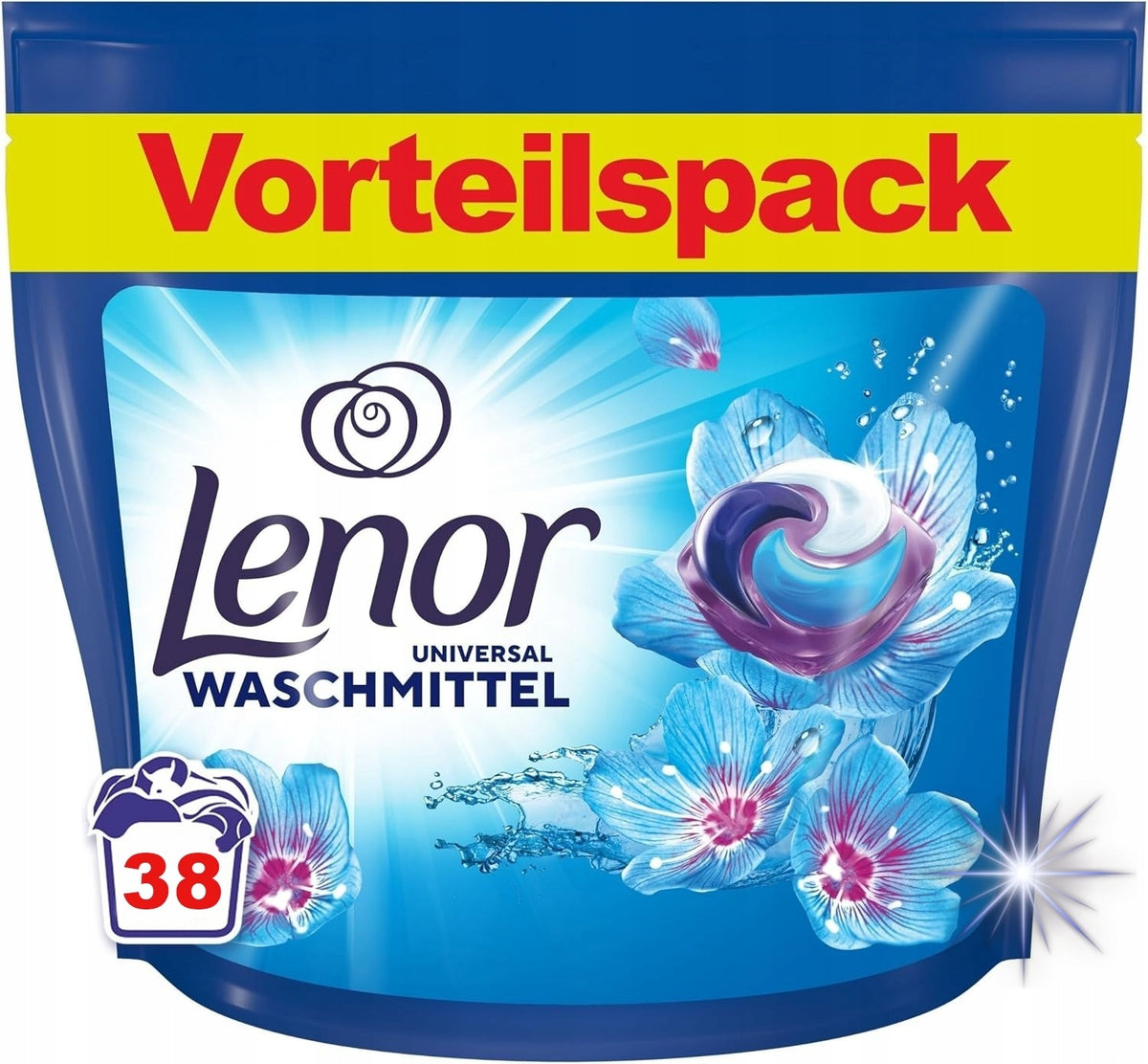 LENOR WASHING CAPSULES UNIVERSAL APRIL FRISCH PERFUMED 38pcs DE