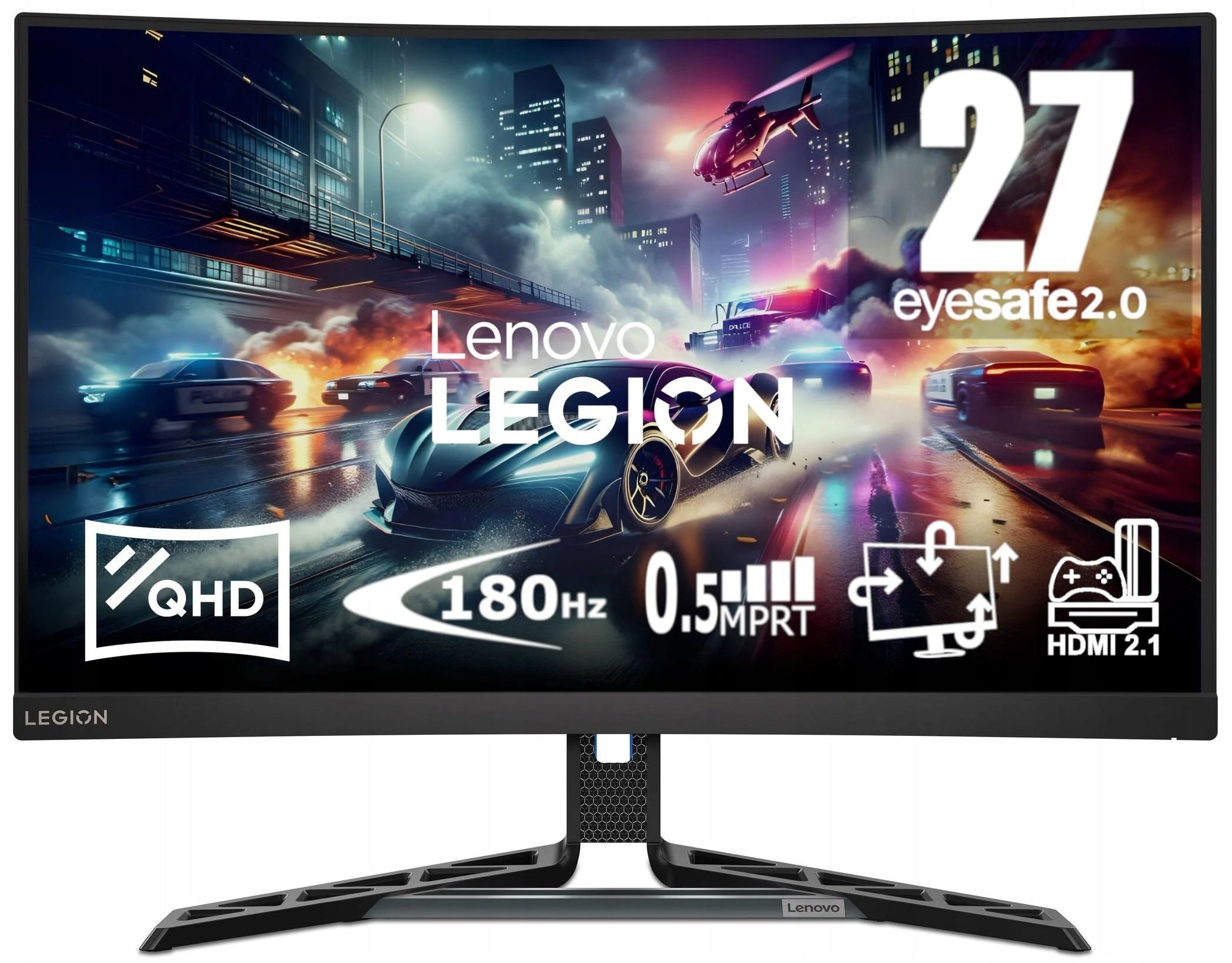 LENOVO Legion R27QC-30 27 QHD VA Monitor 0.5ms 180Hz