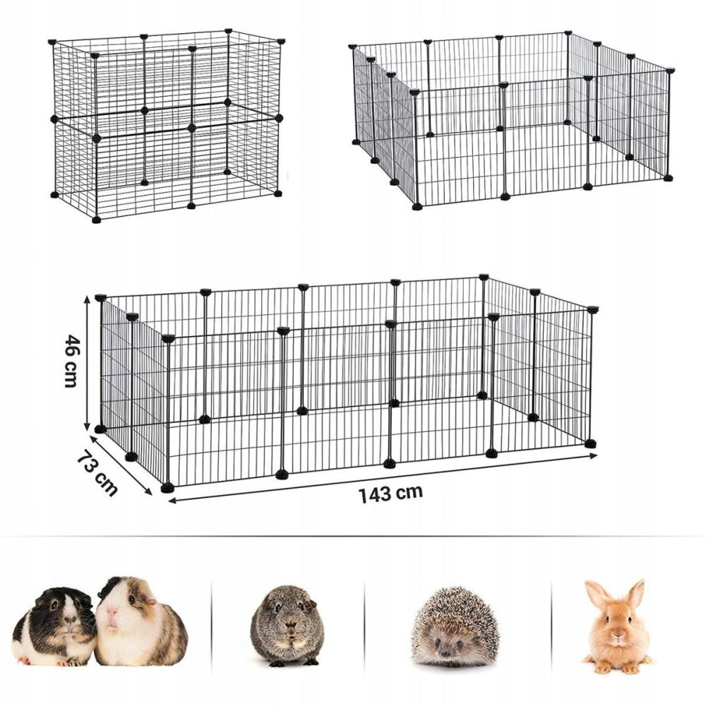 LEOBERT MODULAR METAL PLAYPEN WITH NON-SLIP Product width 45 cm