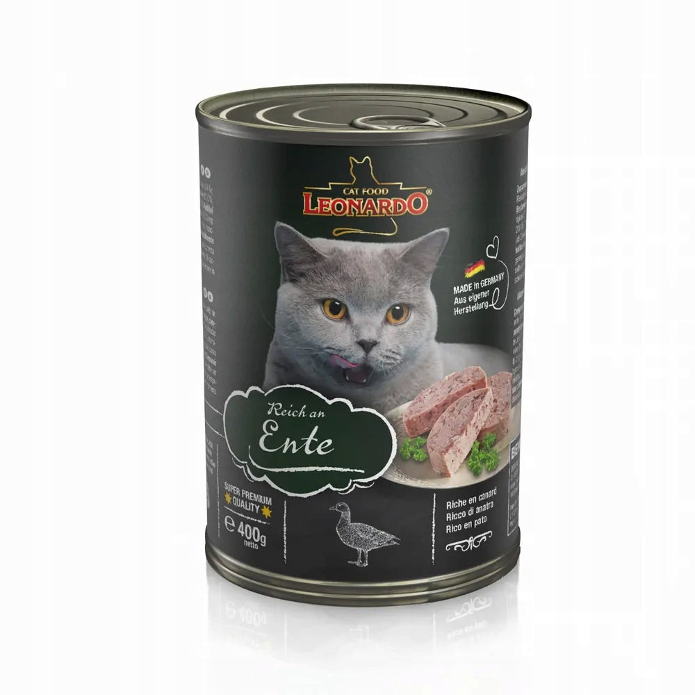 LEONARDO WET CAT FOOD RICH IN DUCK 400g