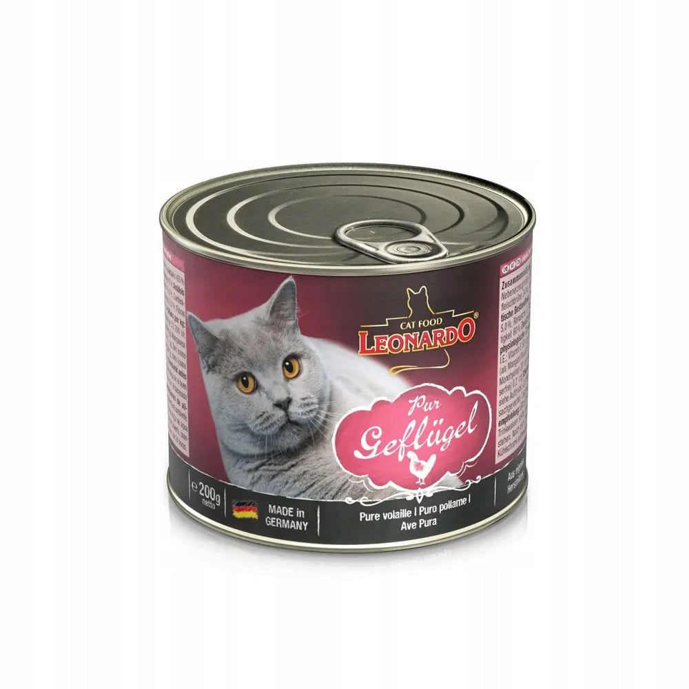 LEONARDO WET CAT FOOD RICH IN POULTRY 200g