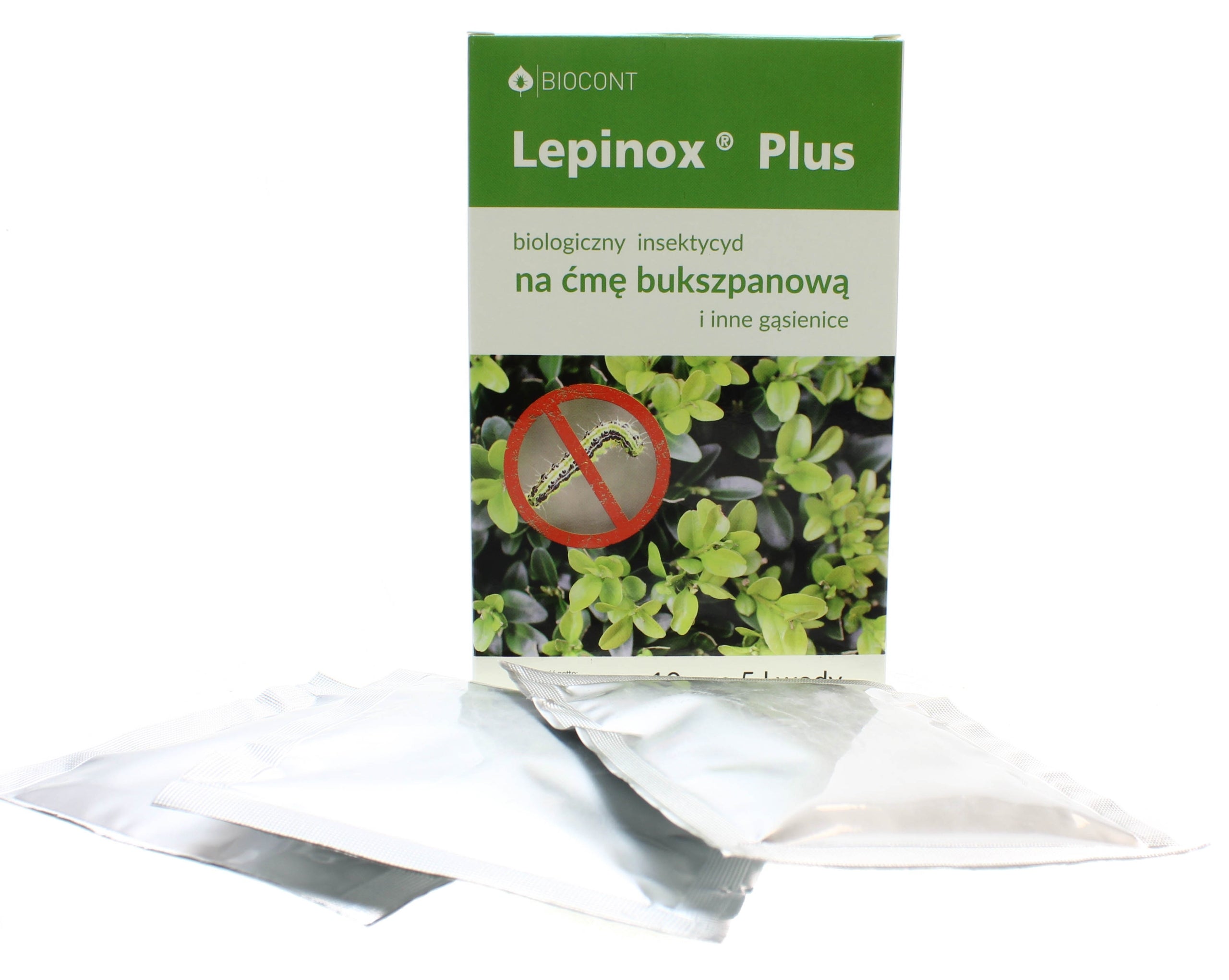 LEPINOX PLUS 3x10g REMEDY FOR BOX MOTH AND INNE CATERPILLARS Manufacturer code OPRYSK PREPARAT PRZECIW ĆMA BUKSZPANOWA 30G
