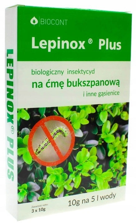 LEPINOX PLUS 3x10g REMEDY FOR BOX MOTH AND INNE CATERPILLARS Packaging status original