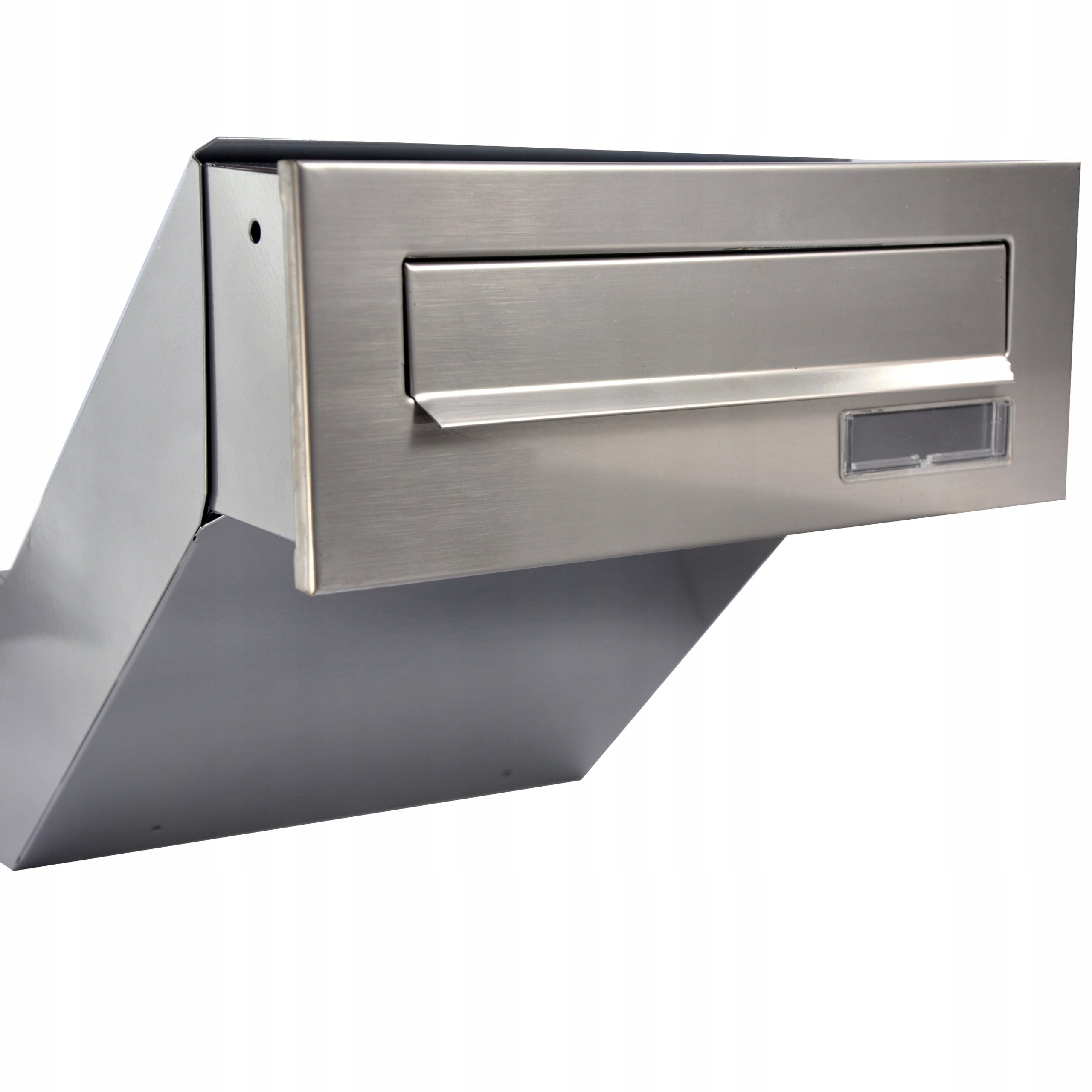 LETTER BOX FOR BUILDING INTO THE WALL, STAINLESS STEEL INOX, PASS-THROUGH Box type slot