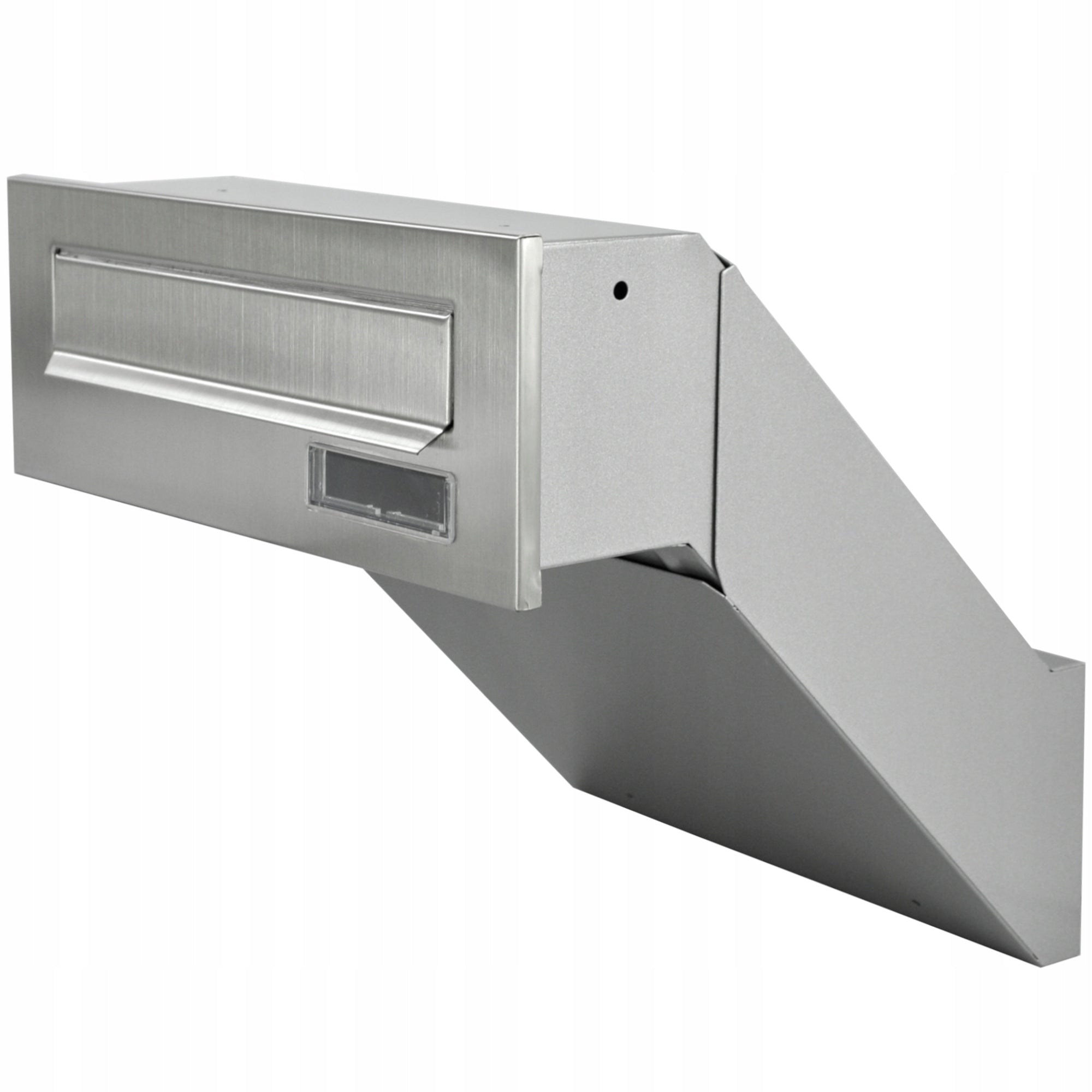 LETTER BOX FOR BUILDING INTO THE WALL, STAINLESS STEEL INOX, PASS-THROUGH Product width 28.5 cm