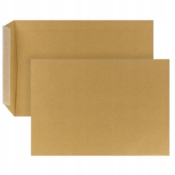 LETTER ENVELOPES BROWN OFFICE B4 HK 50pcs with strap