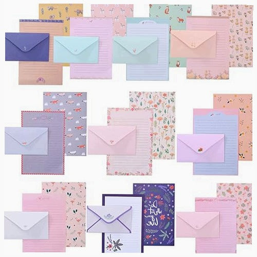 LETTER PAPER ENVELOPES SET OF 90 PCS FOR INVITATIONS GIFT FOR FRIENDS