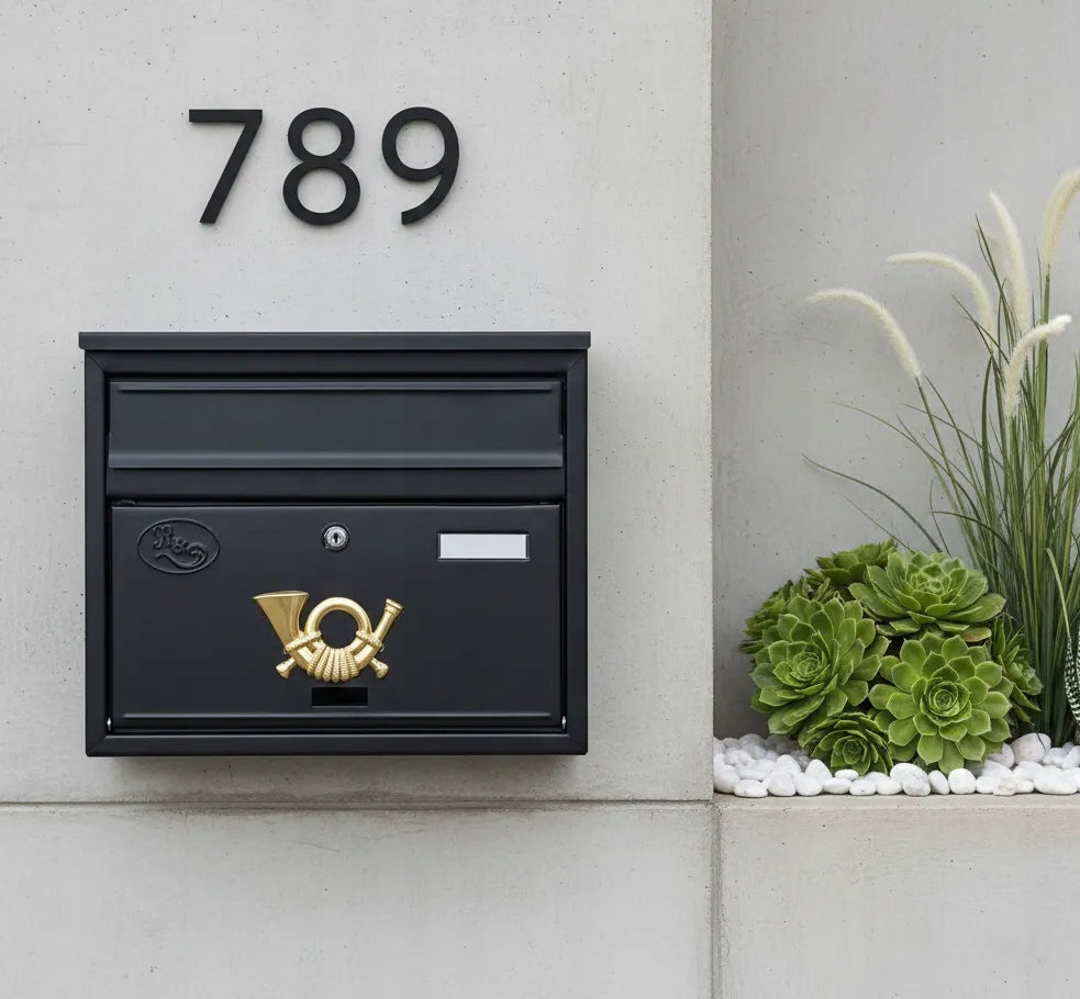 LETTERBOX BLACK T11 - POLISH PRODUCT - MAILBOX Manufacturer code T-11