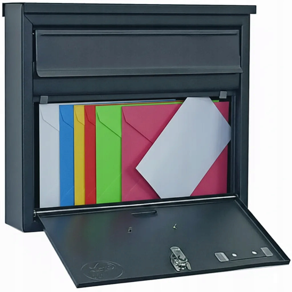 LETTERBOX BLACK T11 - POLISH PRODUCT - MAILBOX Packaging status original