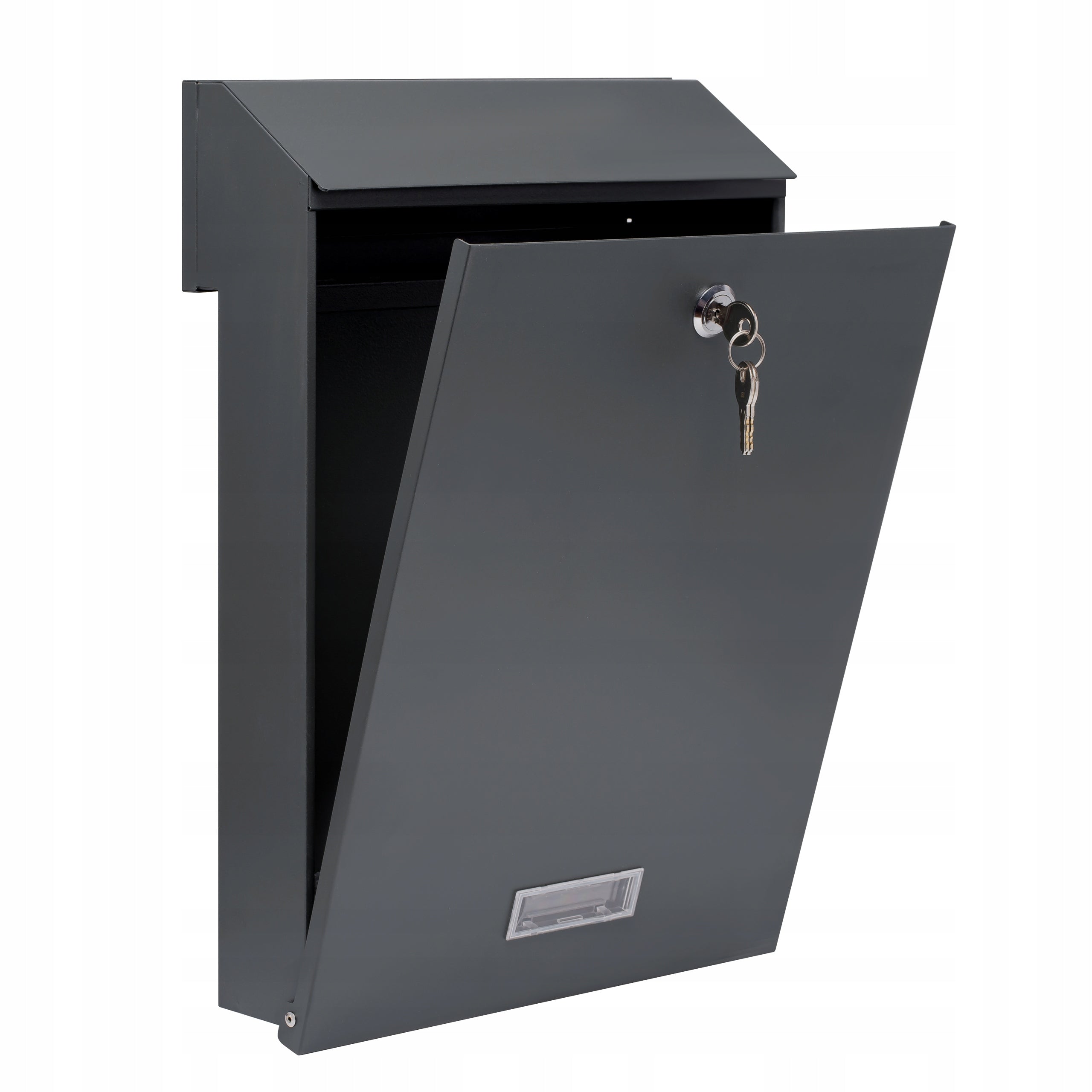 LETTERBOX FOR FENCE STEEL ANTHRACITE MATT 3 KEYS Box type european mailbox slot