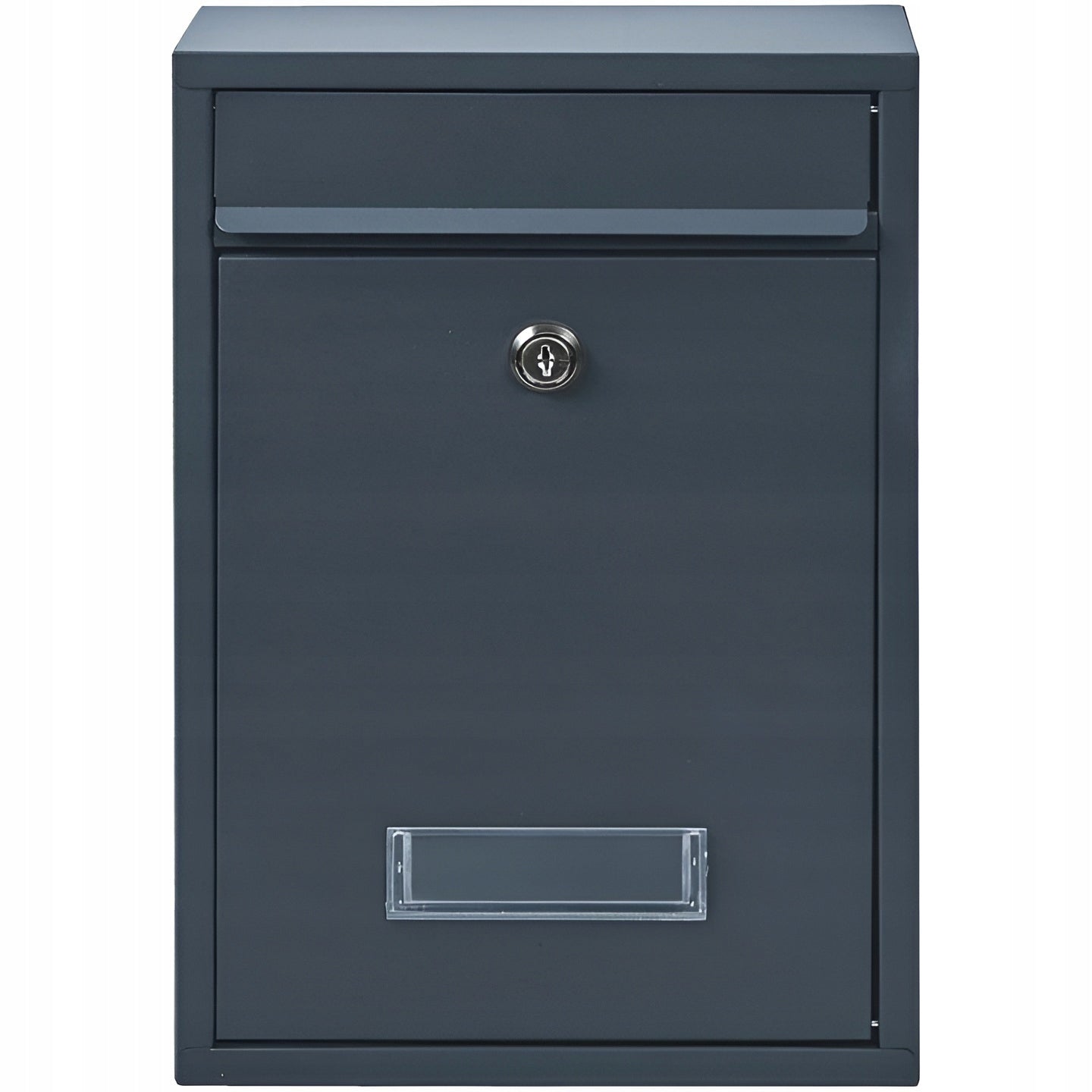 LETTERBOX MAILBOX FOR HOME STEEL LARGE ANTHRACITE Color gray