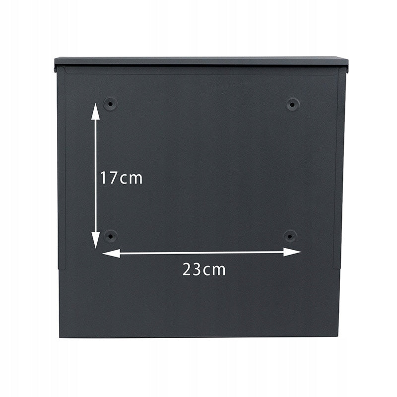 LETTERBOX WITH HOUSE NUMBER INSCRIPTION PRINT UV ANTHRACITE Brand Verda