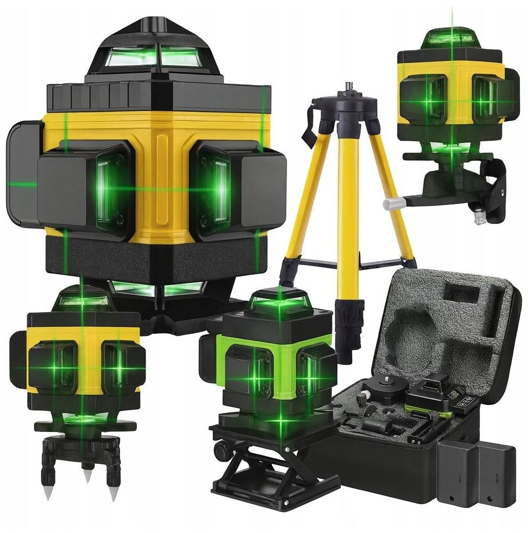 LEVEL LASER LEVEL 4D 16 LINE CROSS 360 LASER STAND REMOTE CONTROL