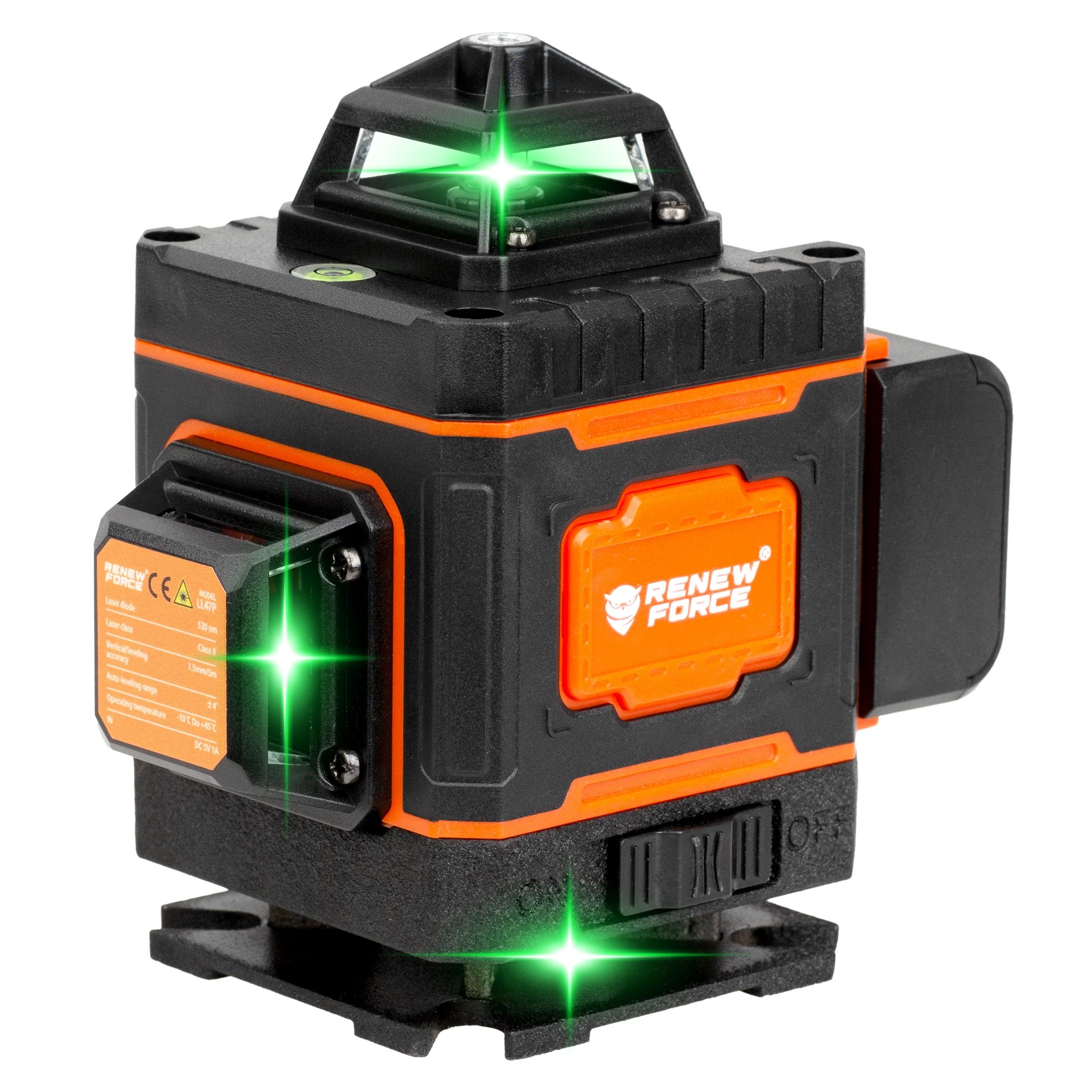 LEVEL LASER PLANE CROSS LASER 4D 16 LINE SUITCASE 2x AK Manufacturer code POZIOMCA LASEROWA SAMOPOZIOMUJĄCA LASER 360