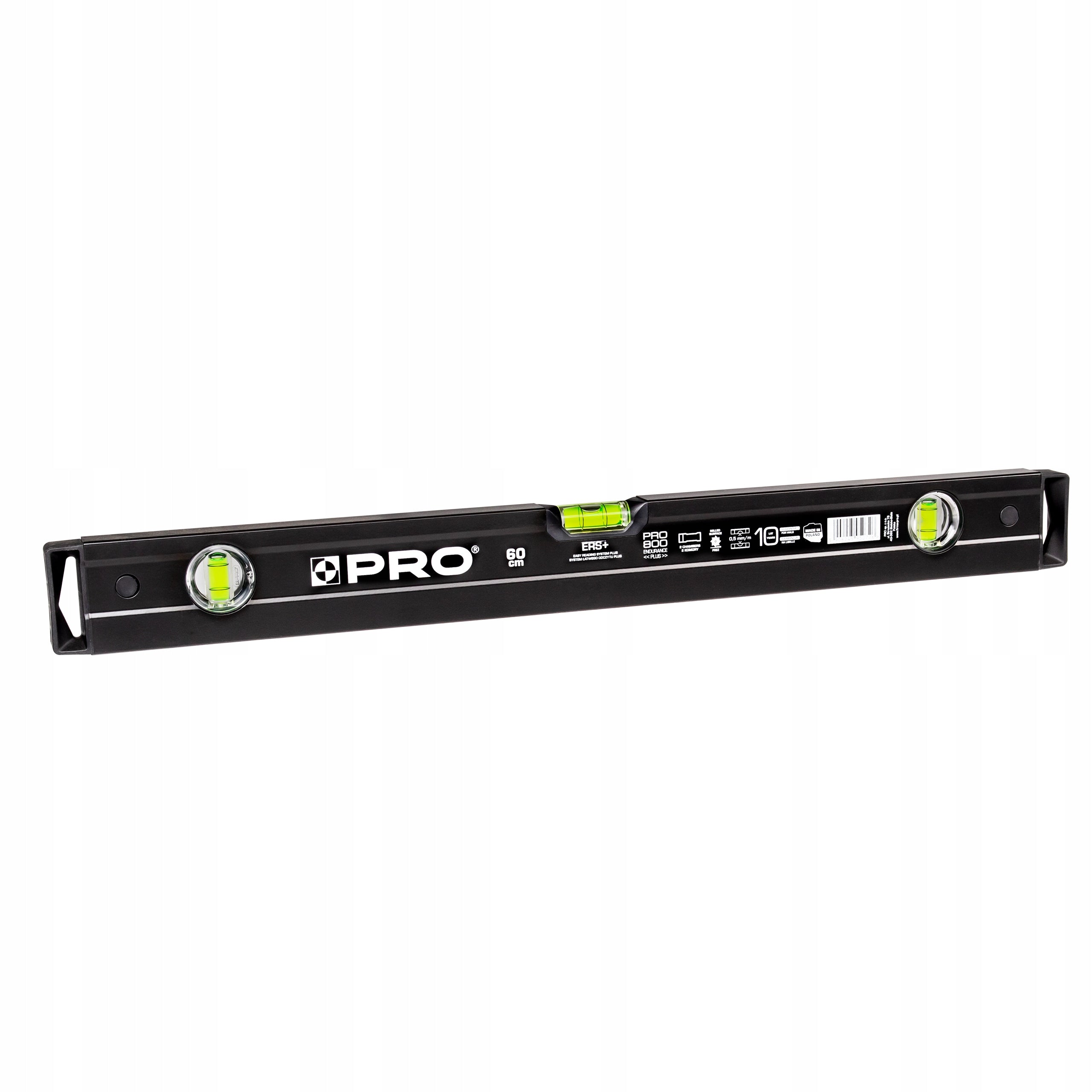 LEVEL PRO800 PAINTED BLACK ONE-SIDED MILLED 60 CM Brand Pro