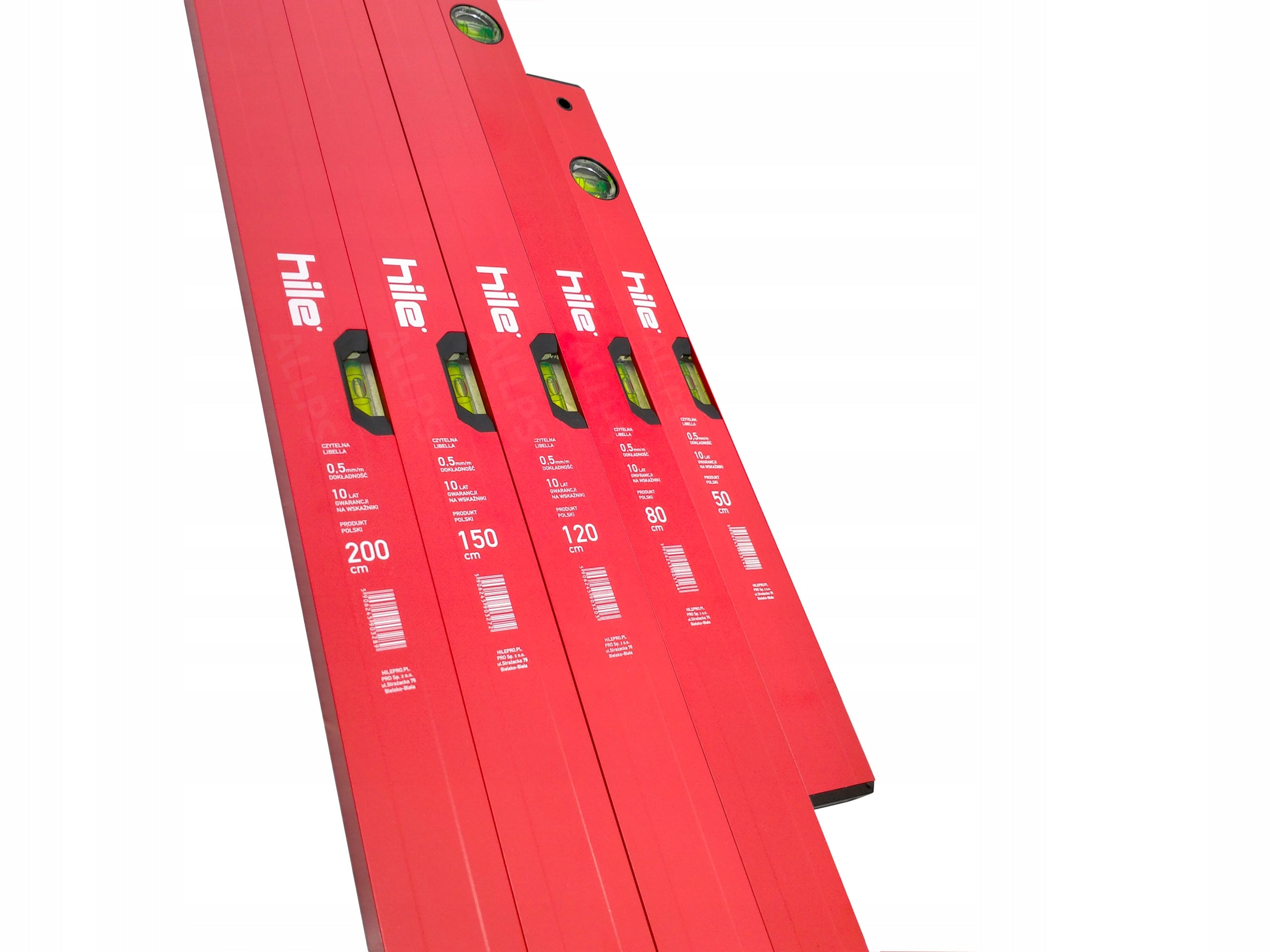 LEVEL SET PRO HILE 50-200cm 5pcs ALUMINUM Manufacturer code HILE-Z5-50-200