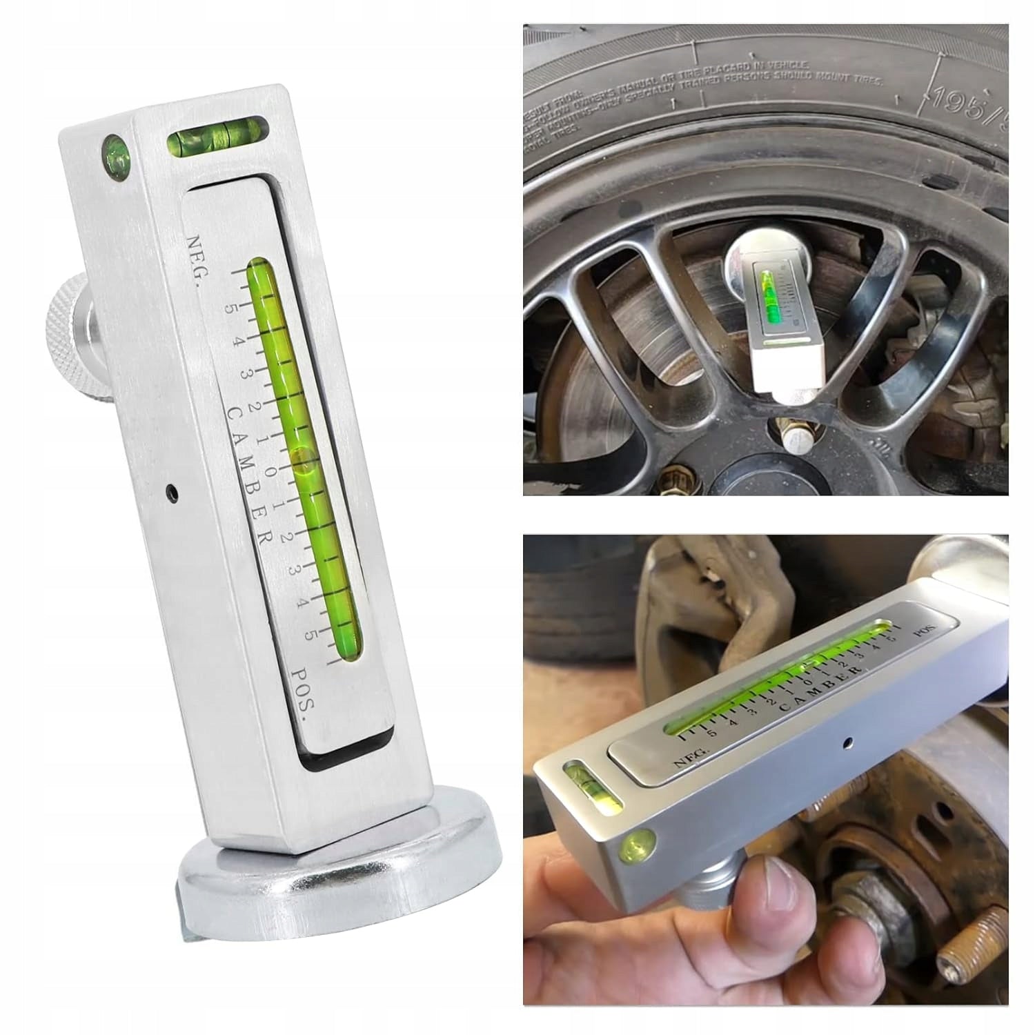 LEVEL SUSPENSION WHEEL ANGLE TILT METER FOR WHEEL CONVERGENCE Product weight with unit packaging 0.3 kg