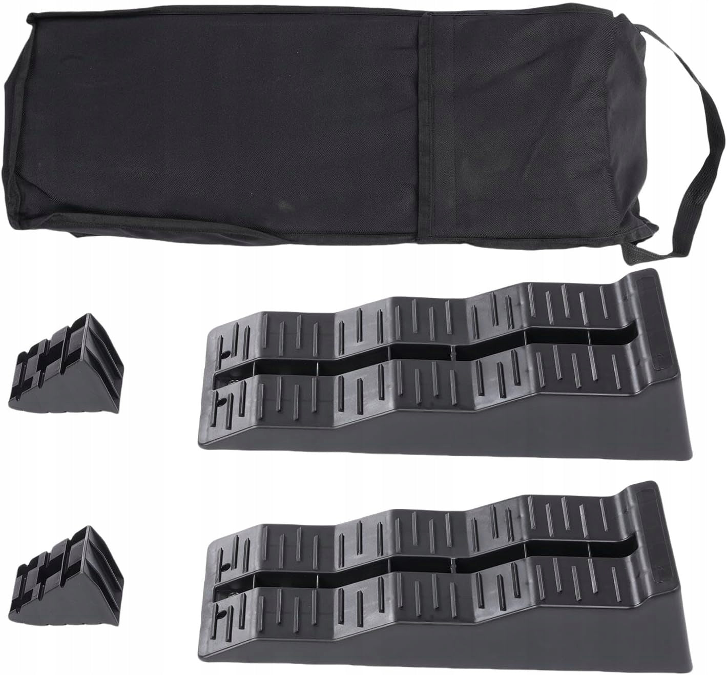 LEVELING RAMPS FOR MOTORHOME BUS 5TON 2PCS + WEDGES + COVER