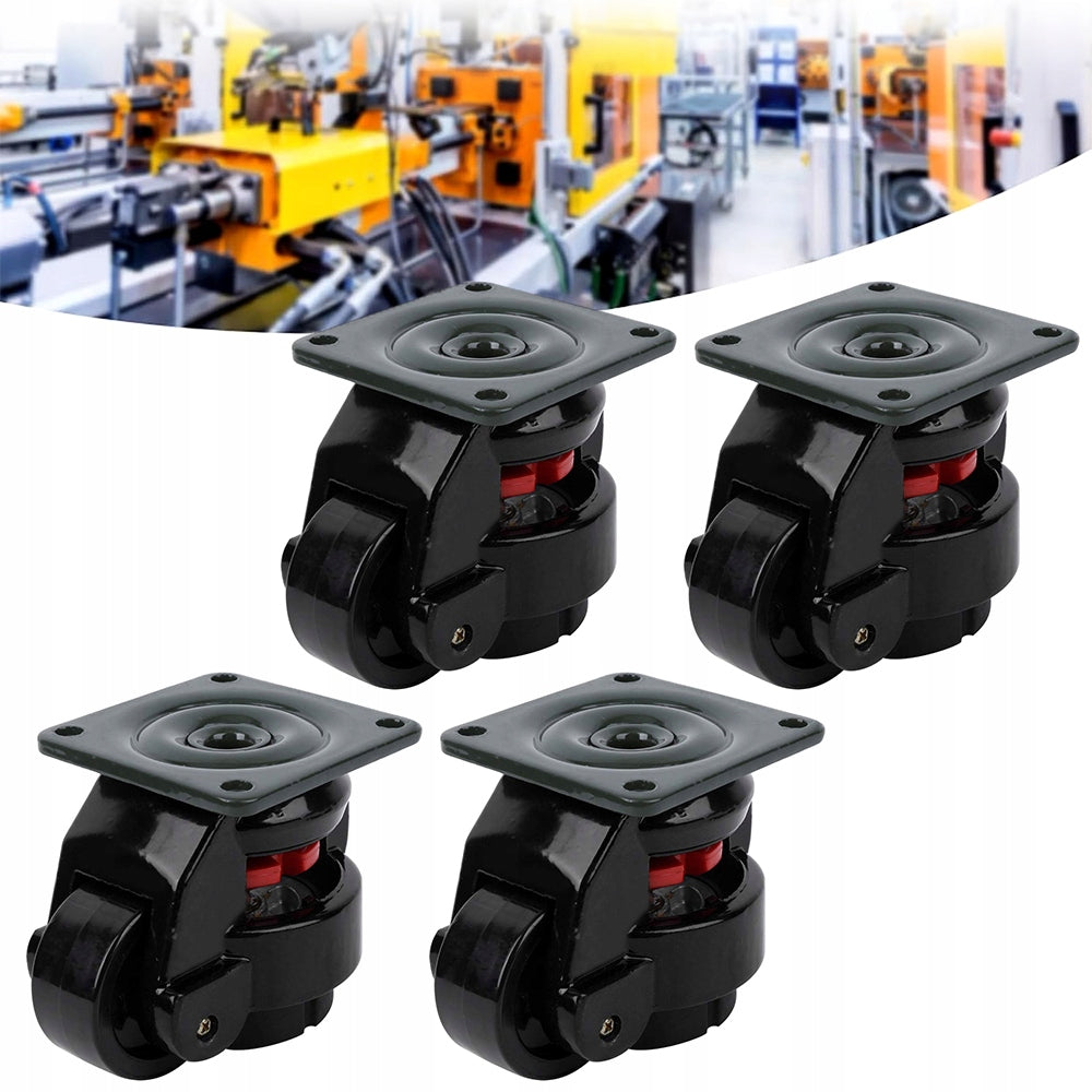LEVELING WHEELS SET 4 500KG 360 SWIVEL ADJUSTABLE HEAVY DUTY Brand no brand