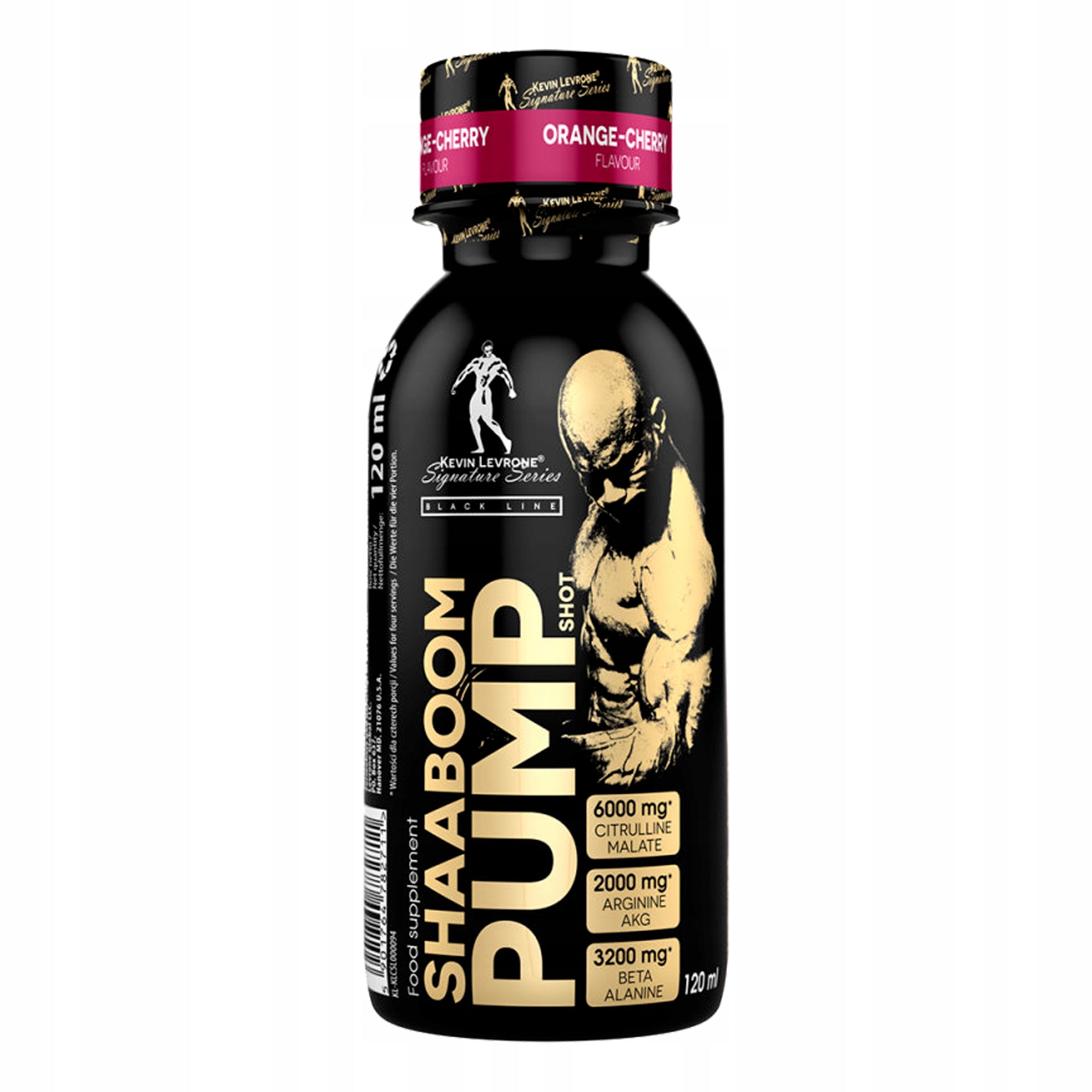 LEVRONE SHAABOOM PUMP JUICE SHOT 120ml orange-cher Expiration date at least six months from the date of purchase