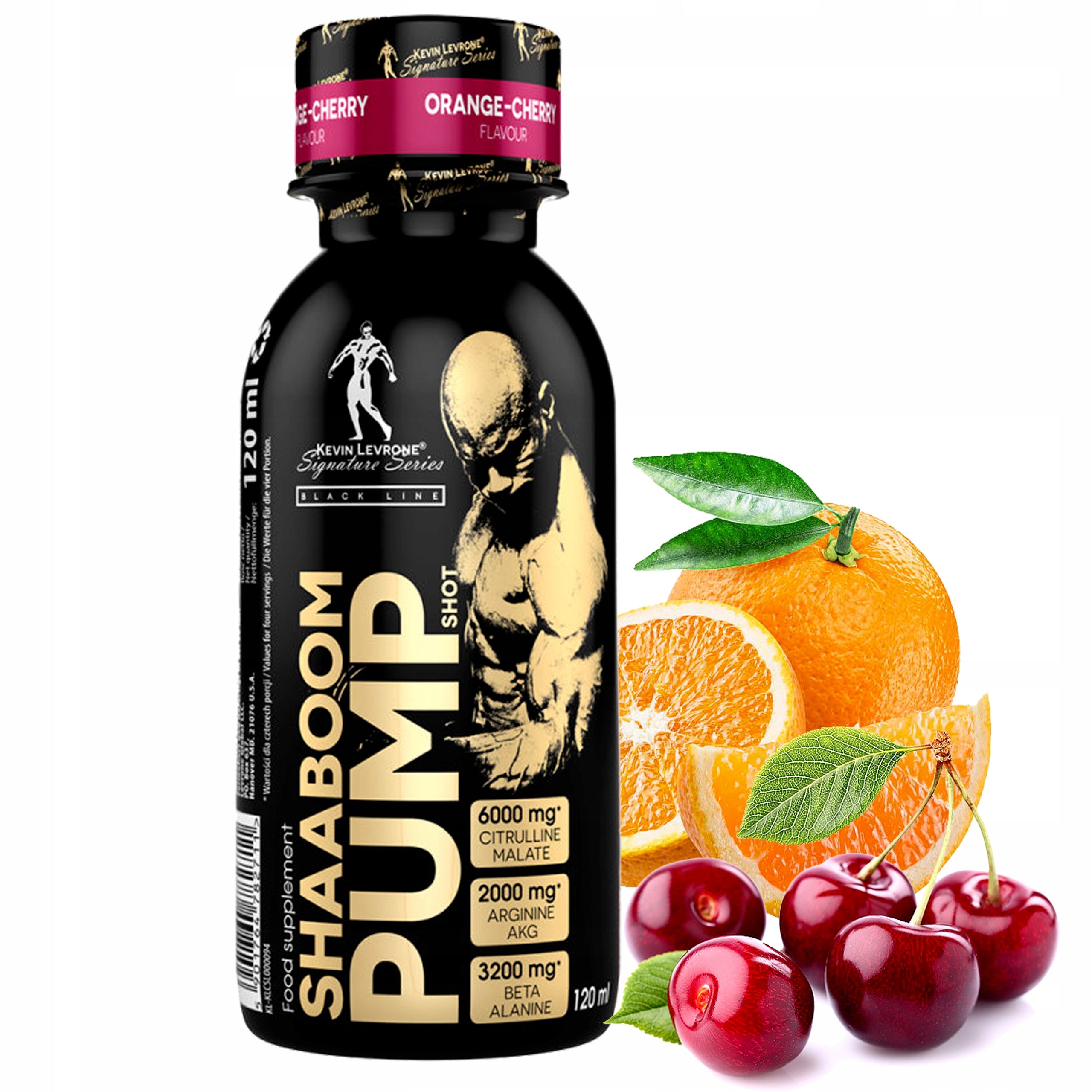 LEVRONE SHAABOOM PUMP JUICE SHOT 120ml orange-cher Medical device no