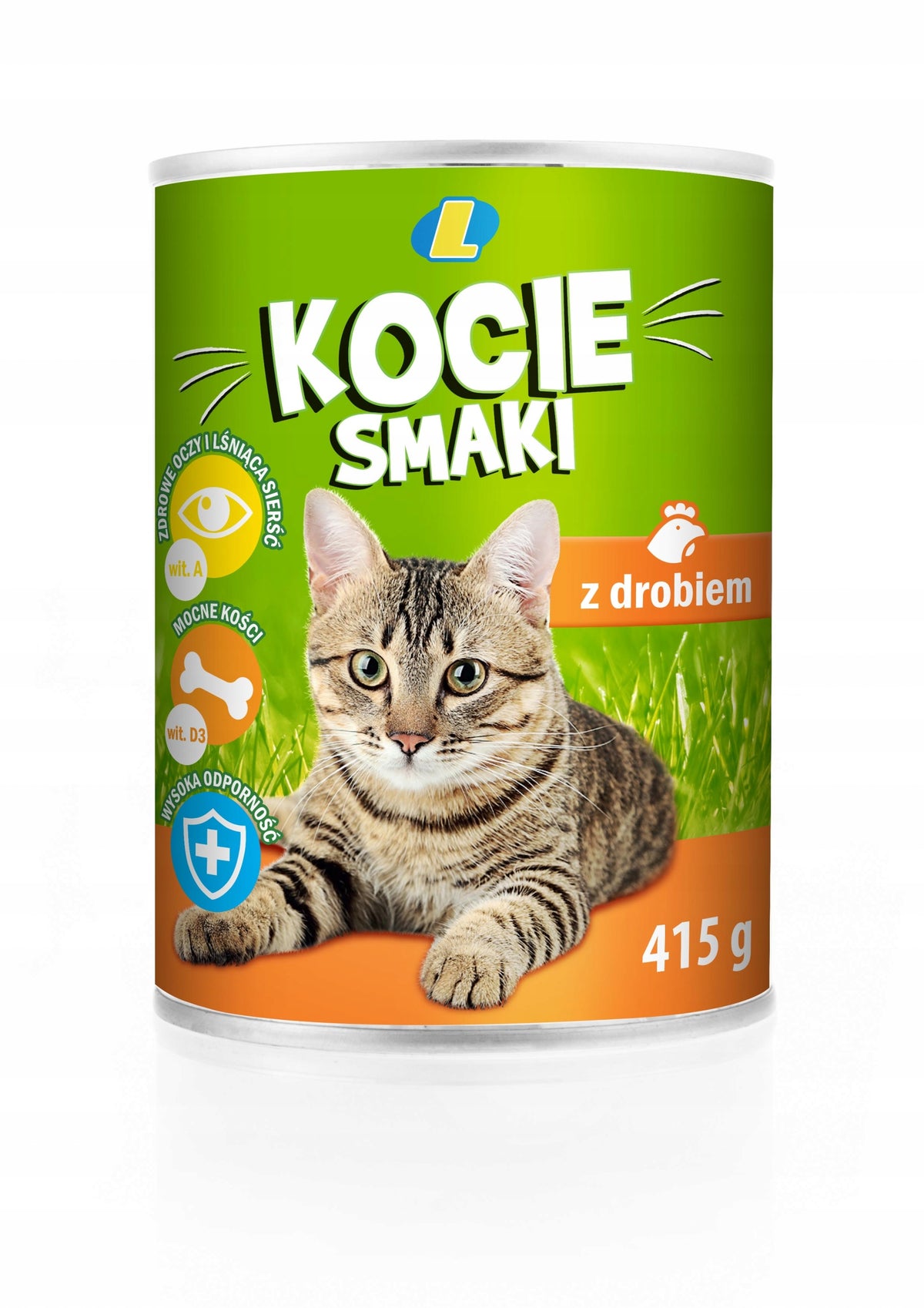 LEWIATAN CAT FOOD POULTRY CAN 415G