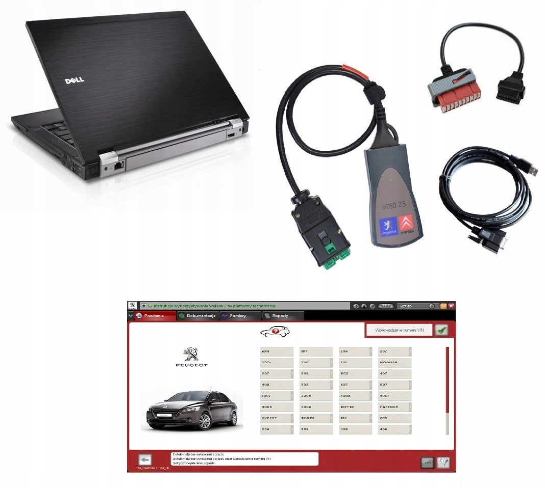 LEXIA DIAGBOX PSA group 2025 Software+Laptop