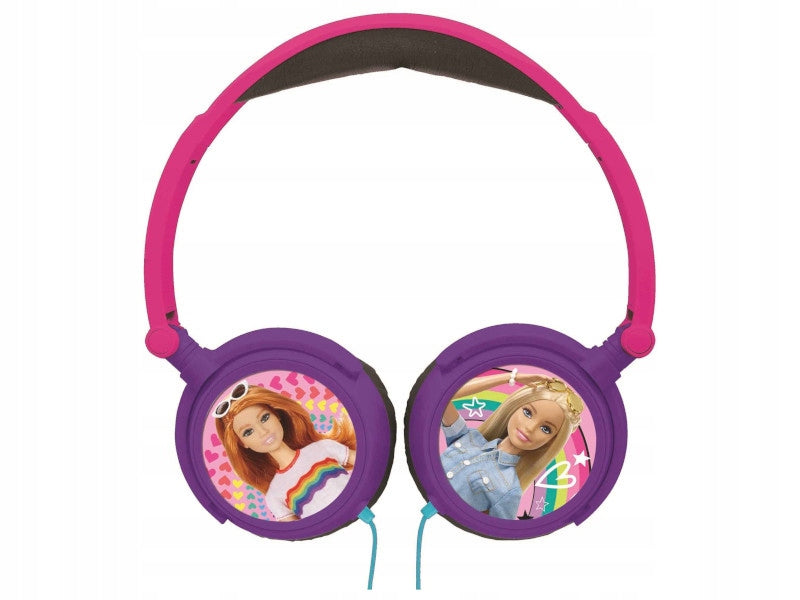 LEXIBOOK Barbie HP010BB Folding On-Ear Headphones for Kids