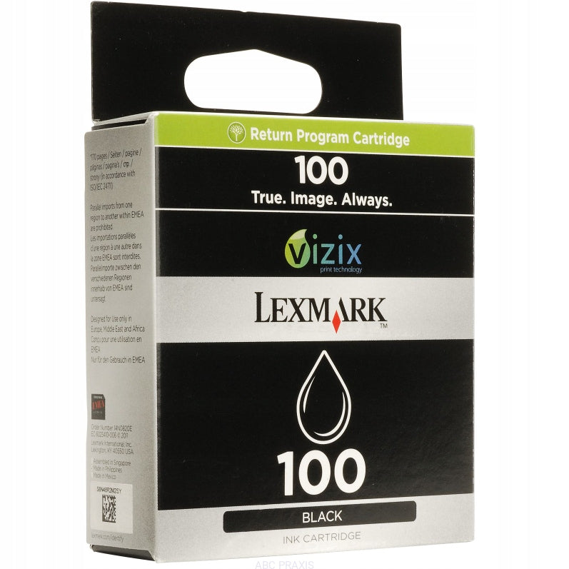 LEXMARK 100 BLACK Pro 205 Pro901 14N0820E FV