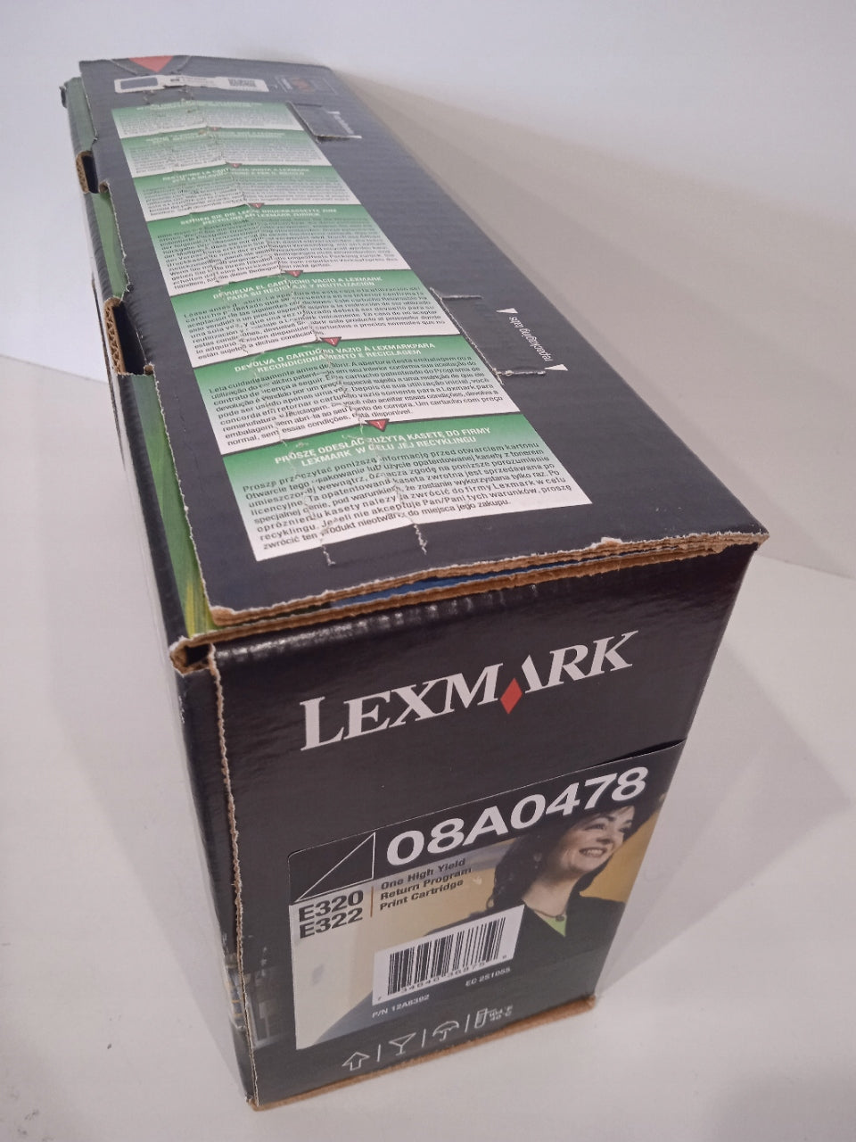 LEXMARK TONER 08A0478 BLACK ORIGINAL Packaging status original
