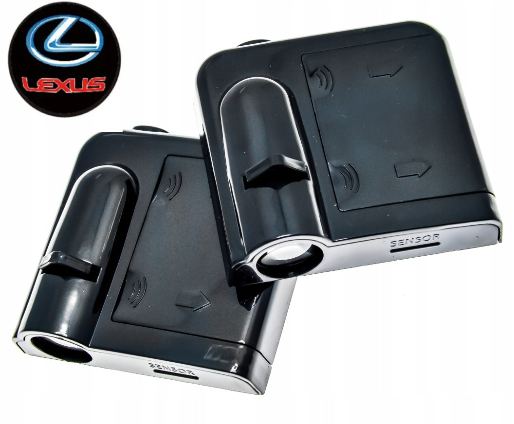 LEXUS 3D HD LED projector – welcome logo, wireless, 2 pcs.